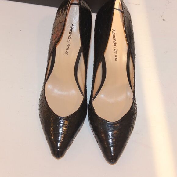 NEW Alexandre Birman fechado Salto Alto Black Heels - Picture 7 of 11